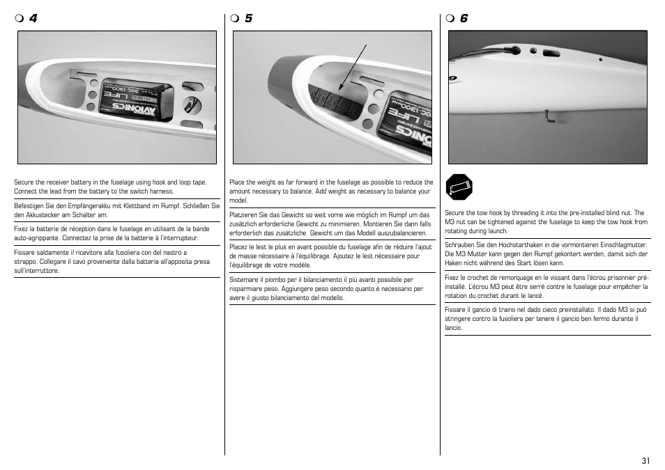 E-flite Mystique 2.9m ARF User Manual | Page 31 / 58