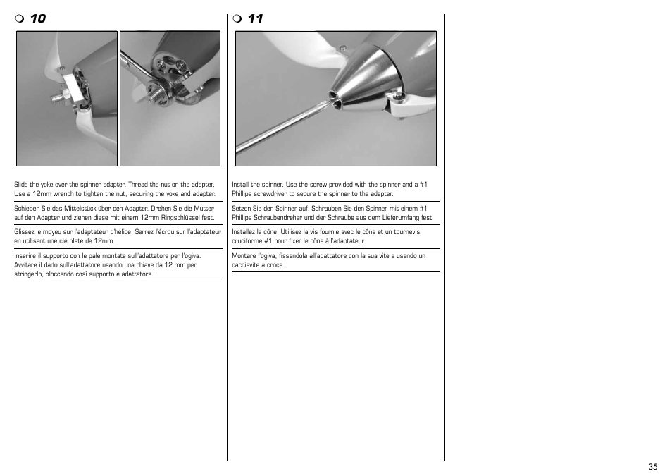 E-flite Mystique 2.9m ARF User Manual | Page 35 / 58