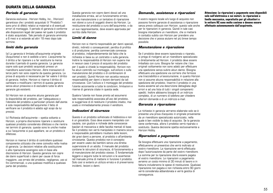 E-flite Mystique 2.9m ARF User Manual | Page 55 / 58