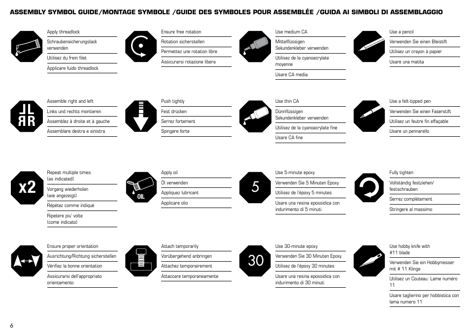 Lr l r | E-flite Mystique 2.9m ARF User Manual | Page 6 / 58