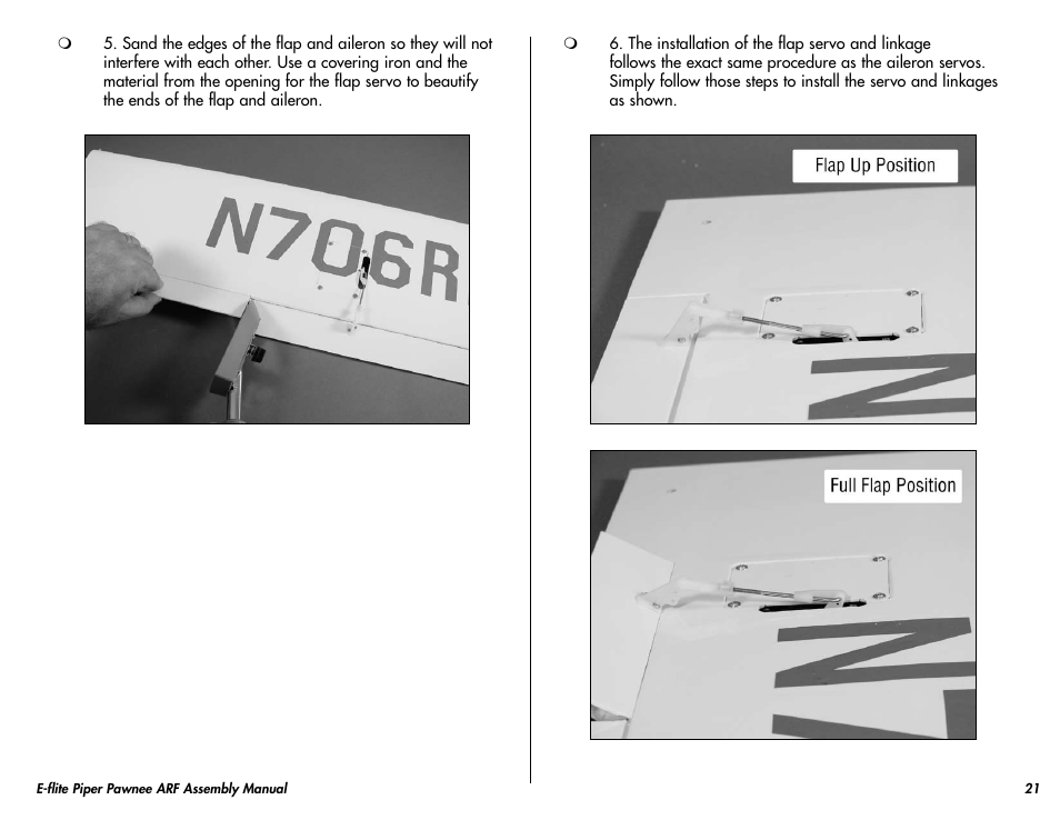 E-flite Piper Pawnee 15e ARF User Manual | Page 21 / 48
