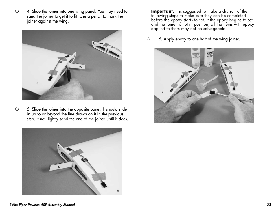 E-flite Piper Pawnee 15e ARF User Manual | Page 23 / 48