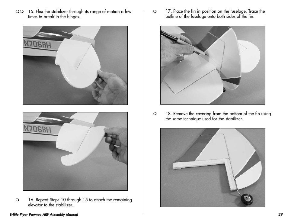 E-flite Piper Pawnee 15e ARF User Manual | Page 29 / 48