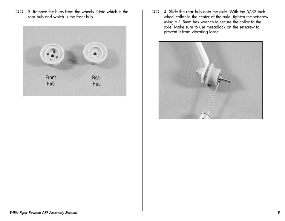 E-flite Piper Pawnee 15e ARF User Manual | Page 9 / 48