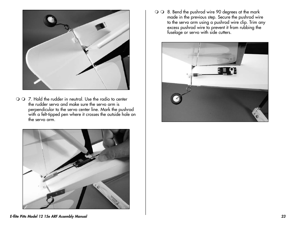 E-flite Pitts Model 12 15e ARF User Manual | Page 23 / 36