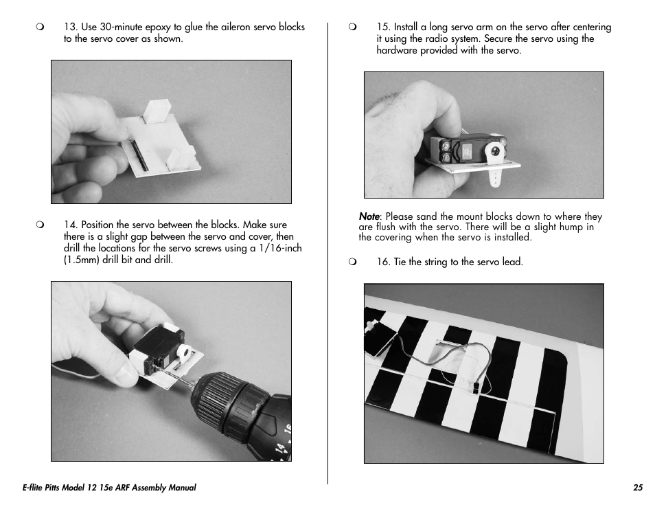 E-flite Pitts Model 12 15e ARF User Manual | Page 25 / 36