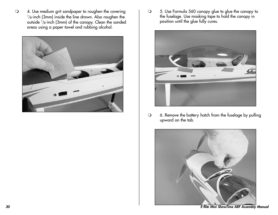 E-flite Mini ShowTime 4D ARF User Manual | Page 30 / 36