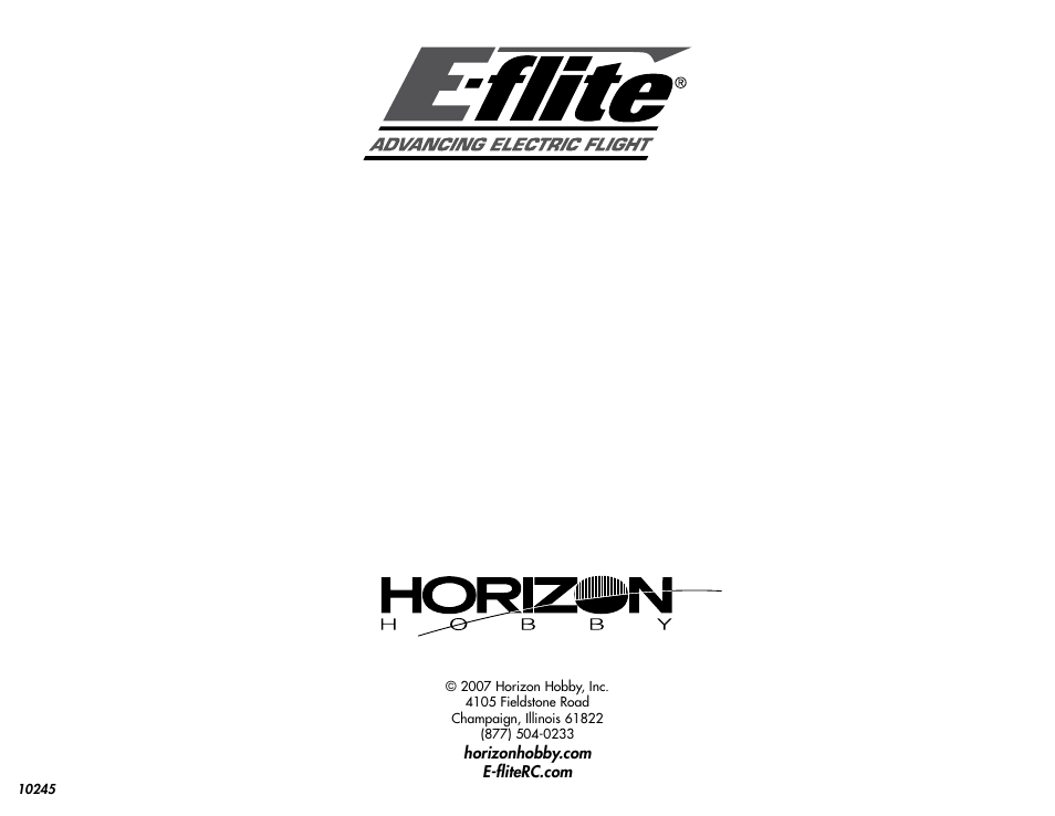 E-flite Mini ShowTime 4D ARF User Manual | Page 36 / 36
