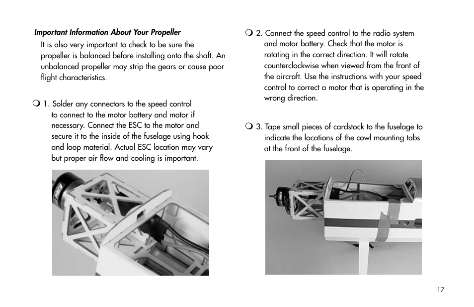 E-flite Mini Funtana X ARF User Manual | Page 17 / 52