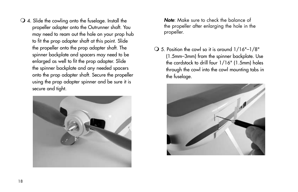 E-flite Mini Funtana X ARF User Manual | Page 18 / 52