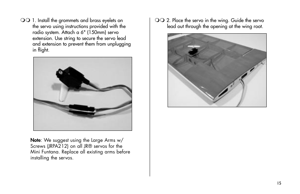 E-flite Mini Funtana 3D EP ARF User Manual | Page 15 / 44