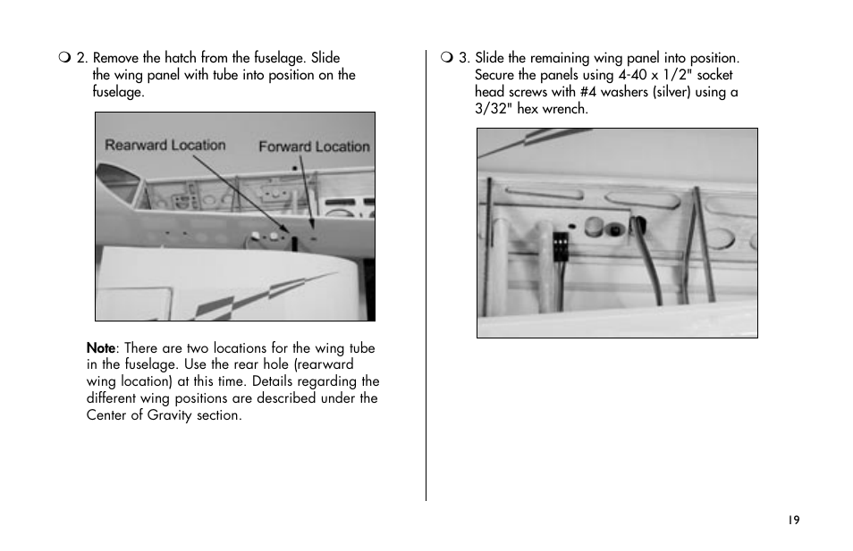 E-flite Mini Funtana 3D EP ARF User Manual | Page 19 / 44