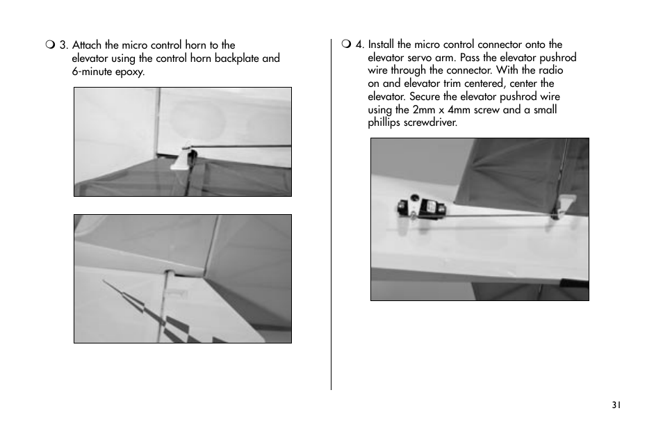 E-flite Mini Funtana 3D EP ARF User Manual | Page 31 / 44