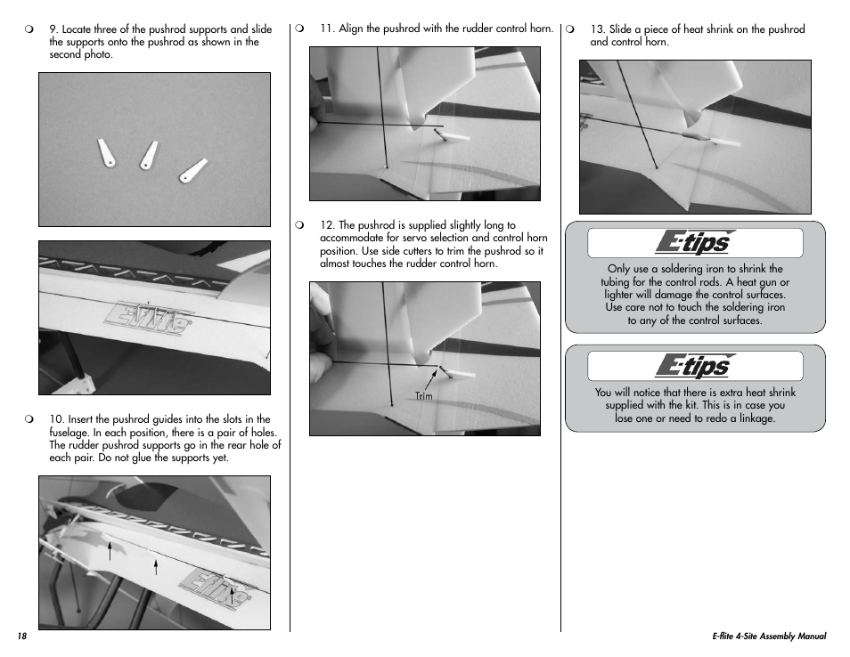 E-flite 4-Site F3P 250 ARF User Manual | Page 18 / 32