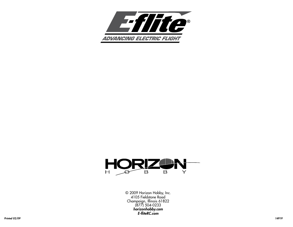 E-flite 4-Site F3P 250 ARF User Manual | Page 32 / 32