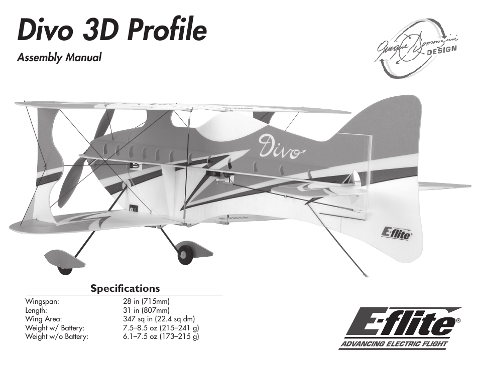 E-flite Divo 3D User Manual | 36 pages