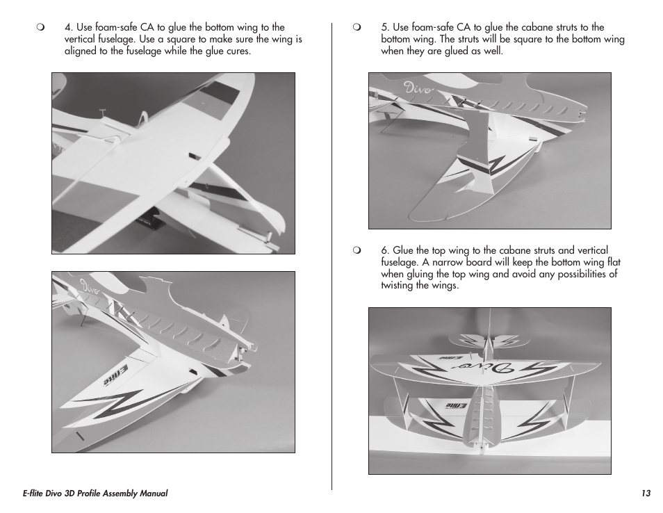 E-flite Divo 3D User Manual | Page 13 / 36