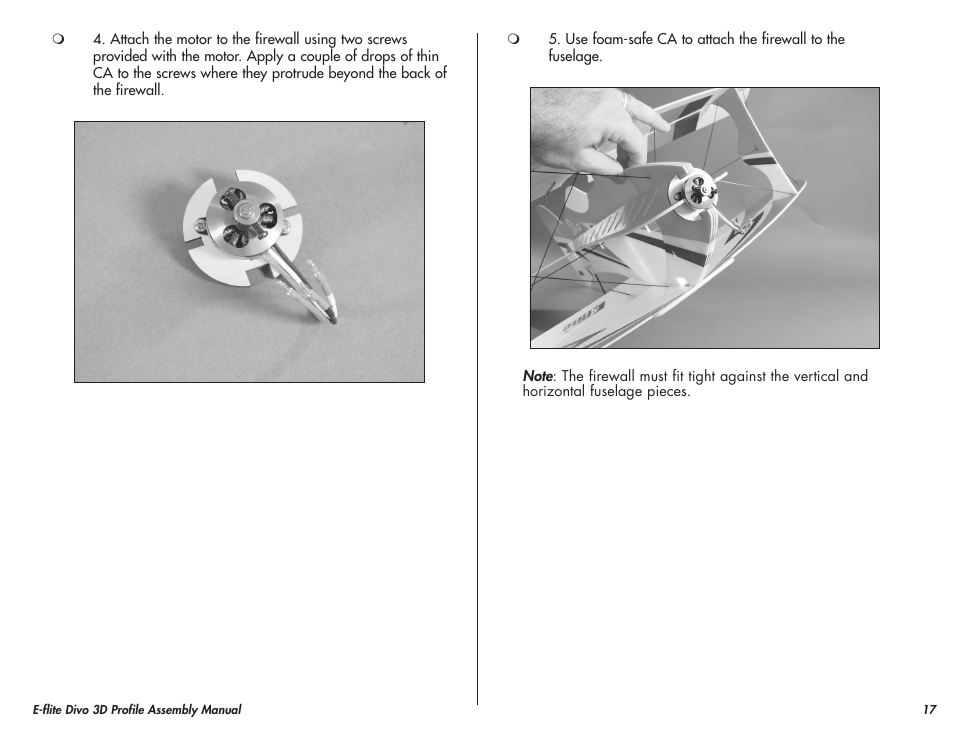 E-flite Divo 3D User Manual | Page 17 / 36