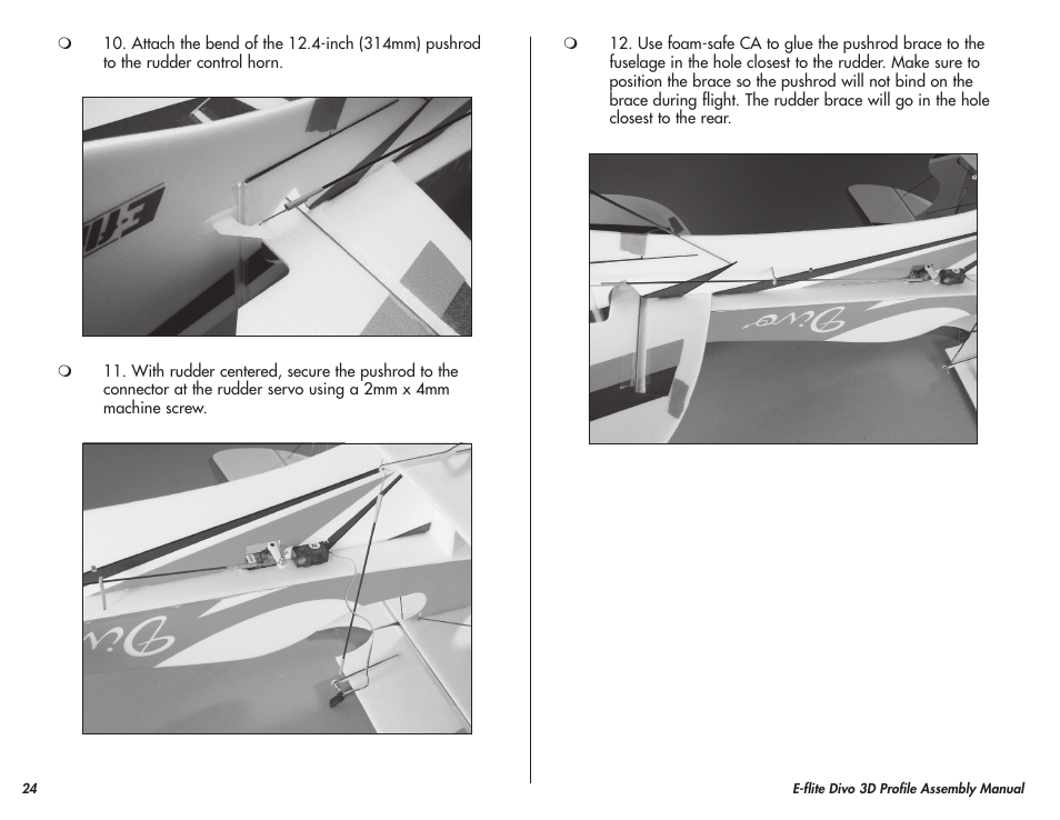E-flite Divo 3D User Manual | Page 24 / 36