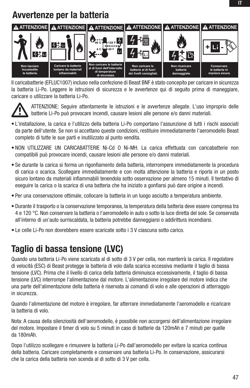 E-flite UMX Beast BNF User Manual | Page 47 / 60