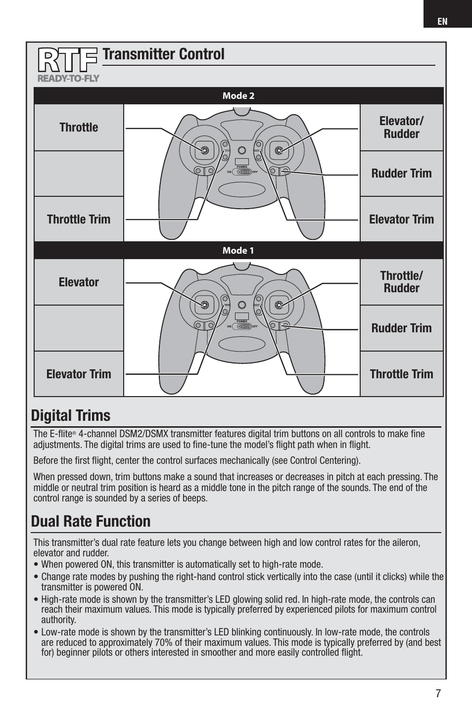 E-flite UMX Spacewalker RTF User Manual | Page 7 / 19