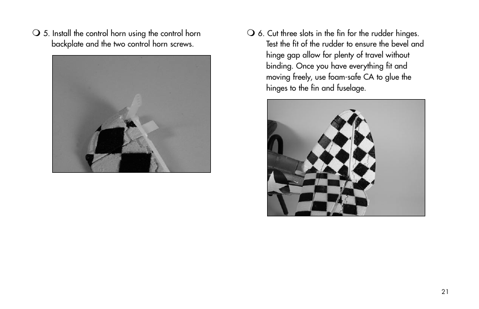 E-flite P-47D Thunderbolt 400 ARF User Manual | Page 21 / 48
