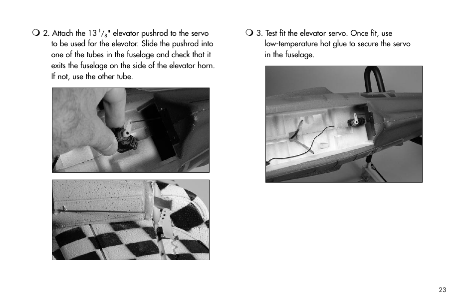 E-flite P-47D Thunderbolt 400 ARF User Manual | Page 23 / 48