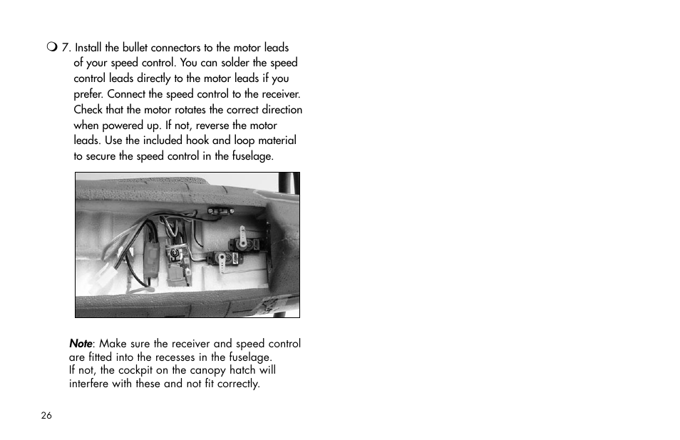 E-flite P-47D Thunderbolt 400 ARF User Manual | Page 26 / 48