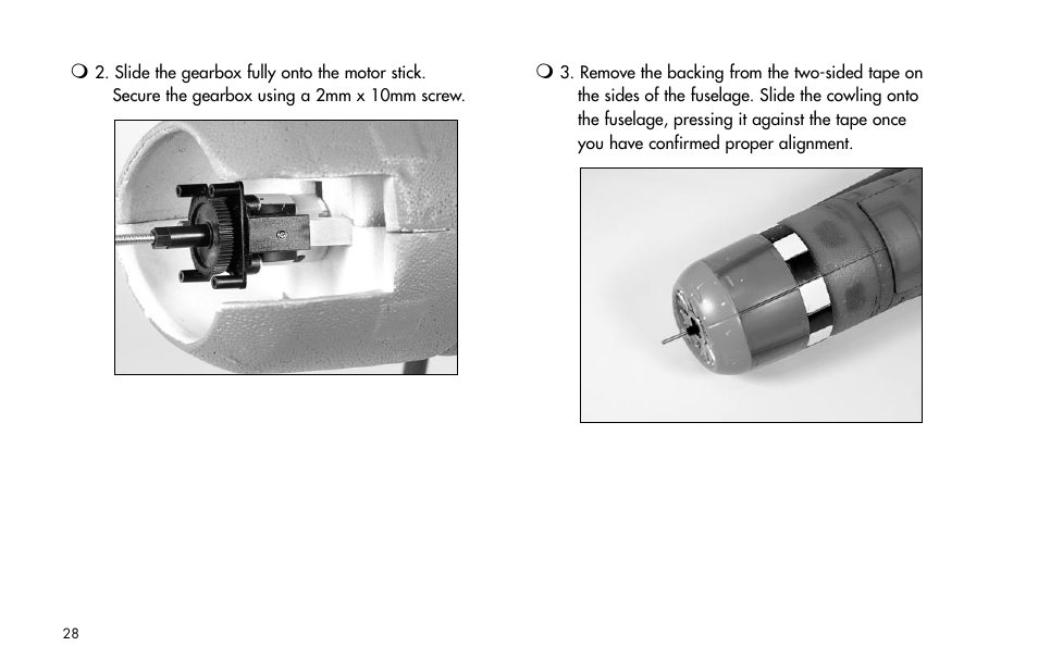 E-flite P-47D Thunderbolt 400 ARF User Manual | Page 28 / 48