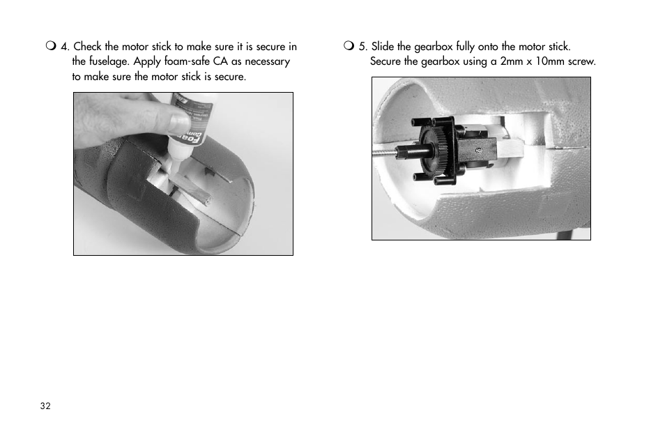 E-flite P-47D Thunderbolt 400 ARF User Manual | Page 32 / 48