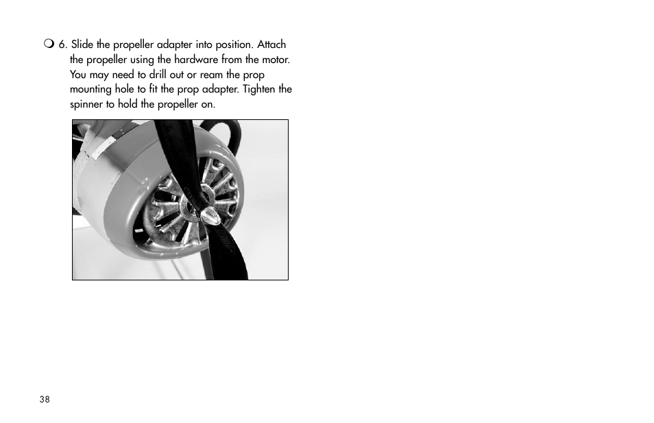 E-flite P-47D Thunderbolt 400 ARF User Manual | Page 38 / 48