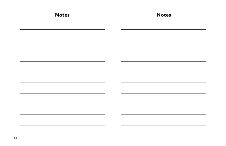 Notes | E-flite P-47D Thunderbolt 400 ARF User Manual | Page 44 / 48