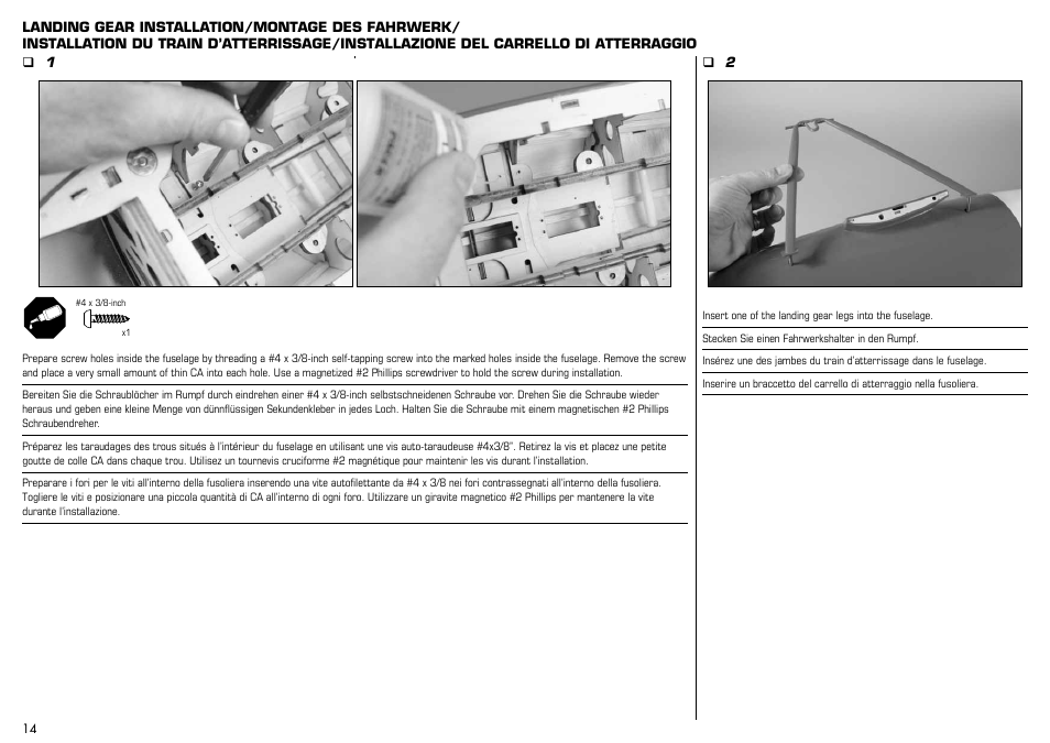 E-flite Albatros D.Va 25e ARF User Manual | Page 14 / 72