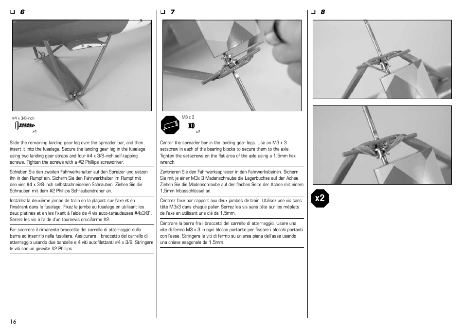 E-flite Albatros D.Va 25e ARF User Manual | Page 16 / 72