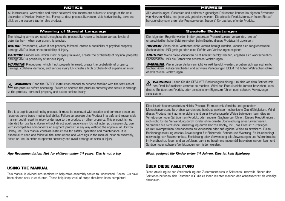 E-flite Albatros D.Va 25e ARF User Manual | Page 2 / 72