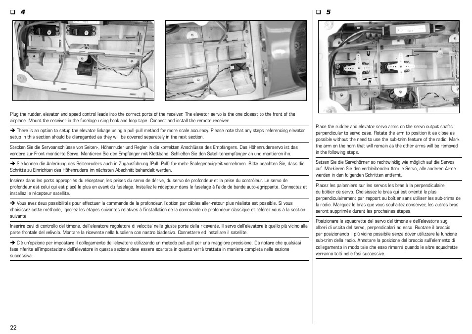 E-flite Albatros D.Va 25e ARF User Manual | Page 22 / 72