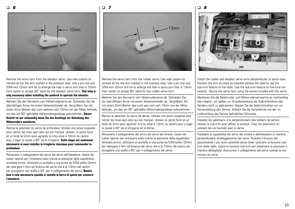 E-flite Albatros D.Va 25e ARF User Manual | Page 23 / 72