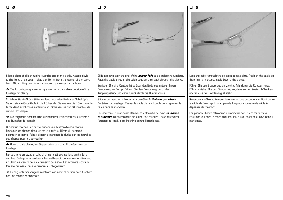 E-flite Albatros D.Va 25e ARF User Manual | Page 28 / 72