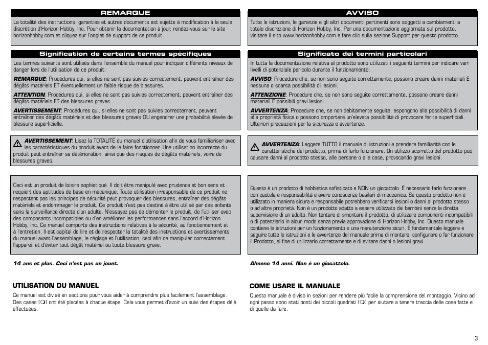 E-flite Albatros D.Va 25e ARF User Manual | Page 3 / 72