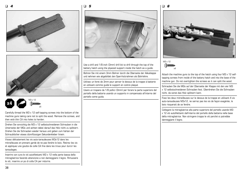 E-flite Albatros D.Va 25e ARF User Manual | Page 38 / 72