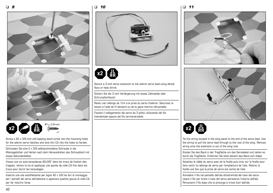 E-flite Albatros D.Va 25e ARF User Manual | Page 42 / 72