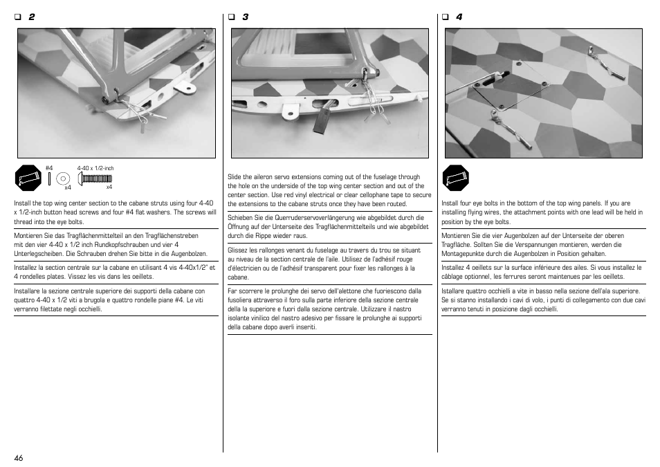 E-flite Albatros D.Va 25e ARF User Manual | Page 46 / 72