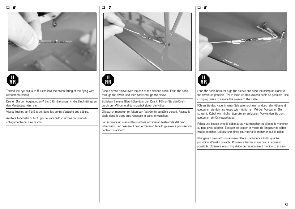 E-flite Albatros D.Va 25e ARF User Manual | Page 51 / 72