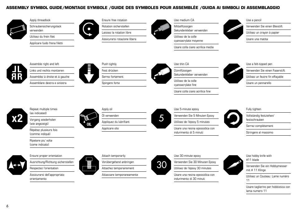 Lr l r | E-flite Albatros D.Va 25e ARF User Manual | Page 6 / 72