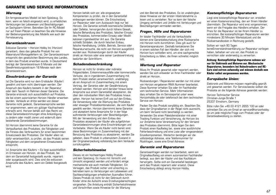 E-flite Albatros D.Va 25e ARF User Manual | Page 67 / 72