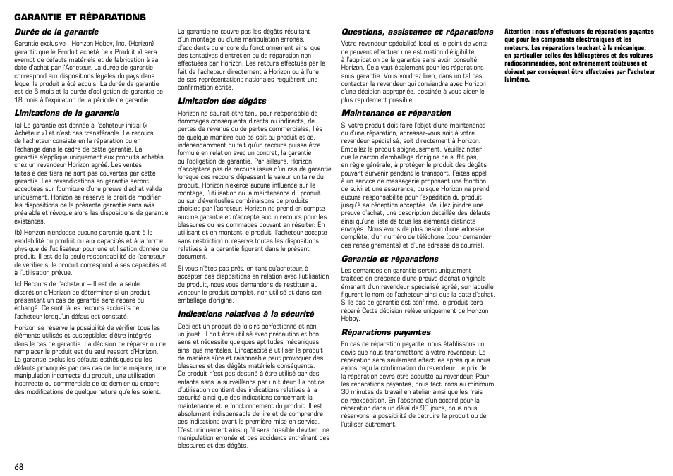 E-flite Albatros D.Va 25e ARF User Manual | Page 68 / 72