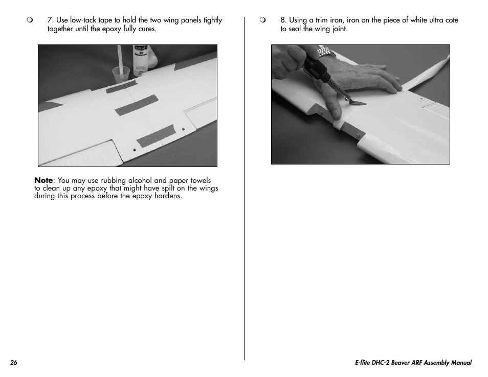 E-flite DHC-2 Beaver 25e ARF User Manual | Page 26 / 52