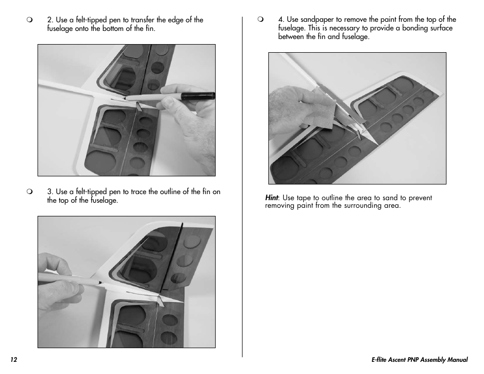 E-flite Ascent 450 Brushless PNP User Manual | Page 12 / 28