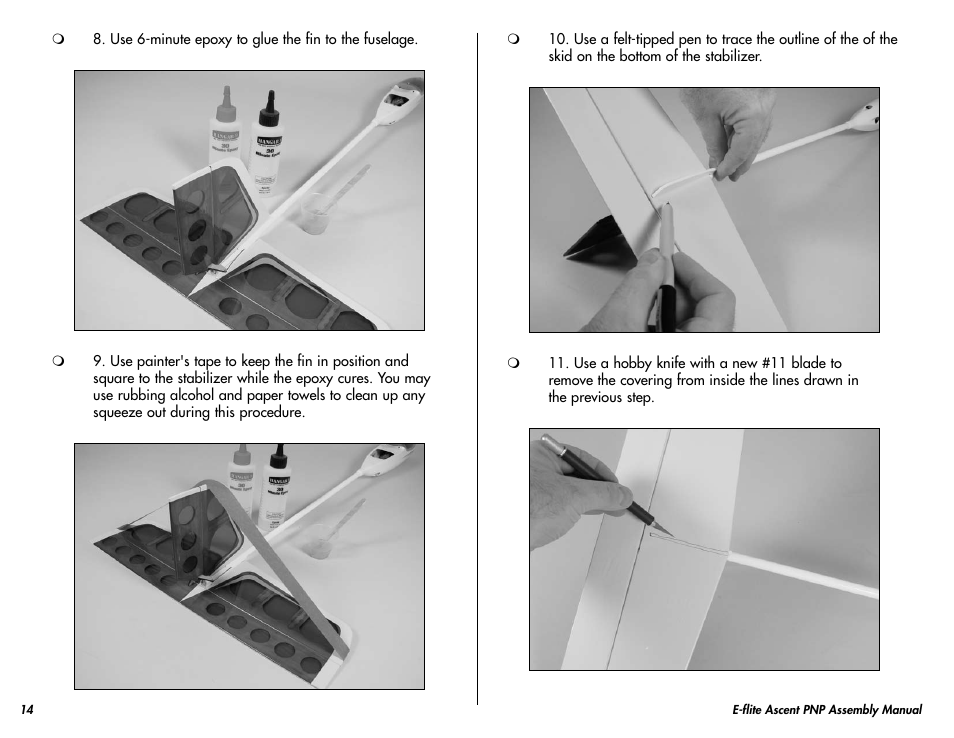 E-flite Ascent 450 Brushless PNP User Manual | Page 14 / 28
