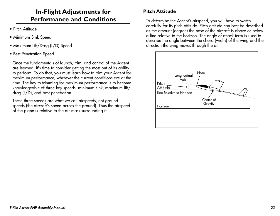 E-flite Ascent 450 Brushless PNP User Manual | Page 23 / 28